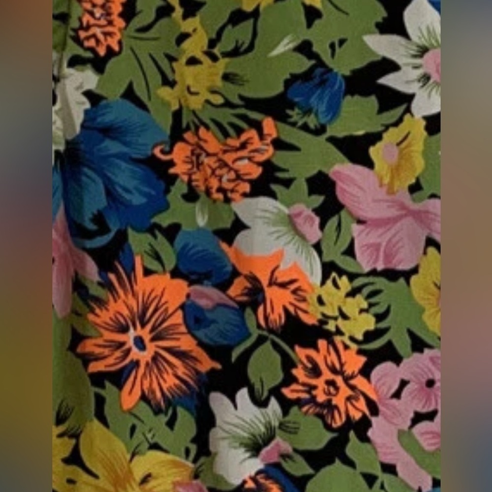 Vintage Y2K floral 60s 70s inspired high low tank top Festival statement blouse - Picture 8 of 8
